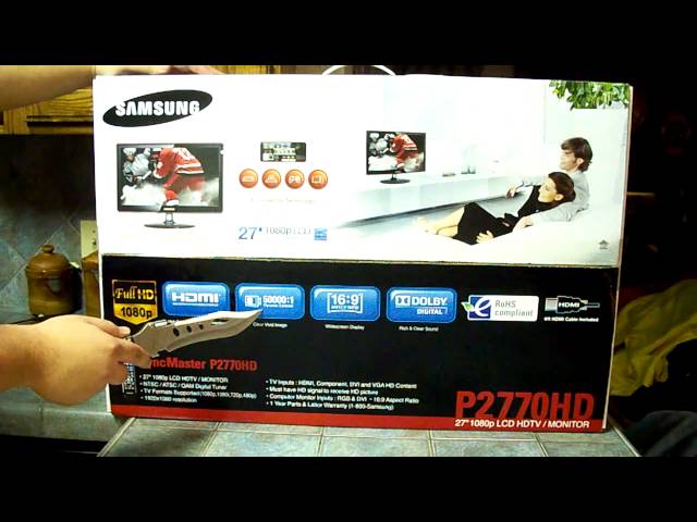 >> Samsung P2770HD 27 1080P LCD Monitor Unboxing <<
