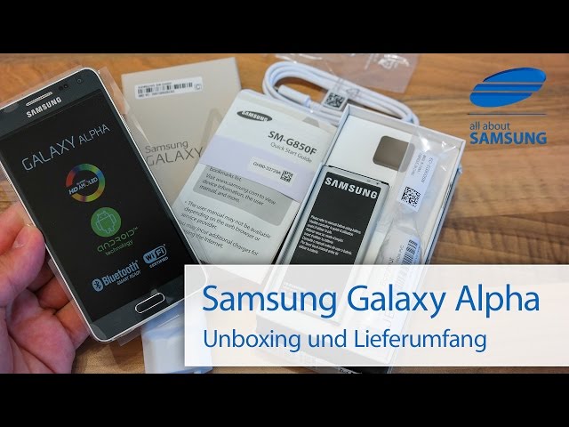 >> Samsung Galaxy Alpha Unboxing und Lieferumfang deutsch HD <<