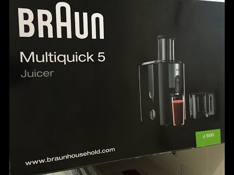 >> Braun Juicer J500 Multiquick 5 – Unboxing, Setup and Demo… <<