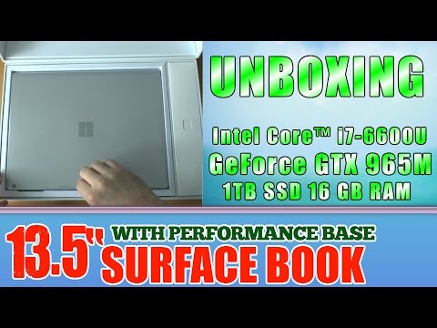 >> UNBOXING Surface Book with Performance Base – 1TB SSD / Intel Core i7 / 16GB RAM / GTX 965M 2GB <<