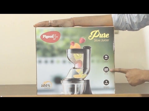 >> Pigeon Pure Slow Juicer Unboxing & Review || How To Assemble Cold Press Juicer <<
