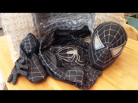 >> UNBOXING Black Spider-Man Costume - Symbiote Movie Suit <<