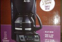 >> Mr Coffee 5 Cup Coffee Maker Unboxing CGX7 <<