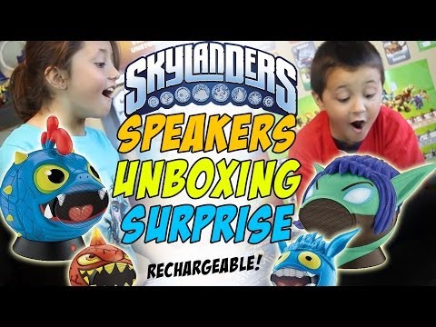 Skylanders Speakers Unboxing - Wrecking Ball & Stealth Elf (Rechargeable)
