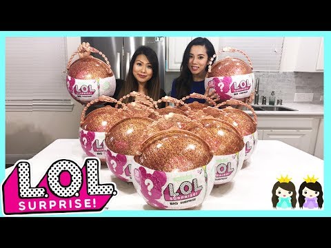 LOL Surprise Giant Ball Big & Lil Sisters Baby Dolls unboxing with Princess ToysReview