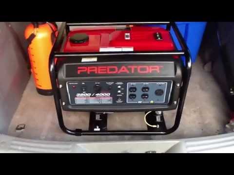 Harbor Freight Predator 4000 watt generator unboxing and overvi