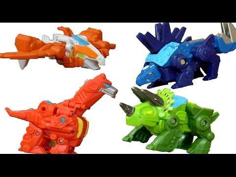 Full Set Dinobots Trasformers Rescue Bots - Unbox/Review - Blades, Boulder, Heatwave and Chase