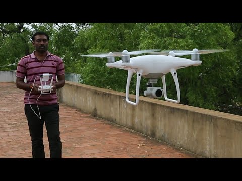 Phantom 4 Pro Drone Camera ( Helicam ) Unboxing , Setup and First fly - Tamil-Phantom 4 pro in India