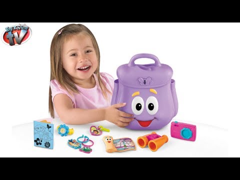DORA THE EXPLORER Backpack Map Adventure Nickelodeon Playset Fisher-Price TOYS Unboxing Video
