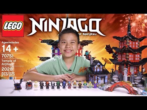 TEMPLE OF AIRJITZU - LEGO NINJAGO Set 70751 - Time-lapse Build, Unboxing & Review!