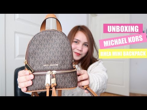 UNBOXING : Michael Kors Rhea Mini Backpack