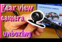Aftermarket vehicle rear view camera – unboxing
