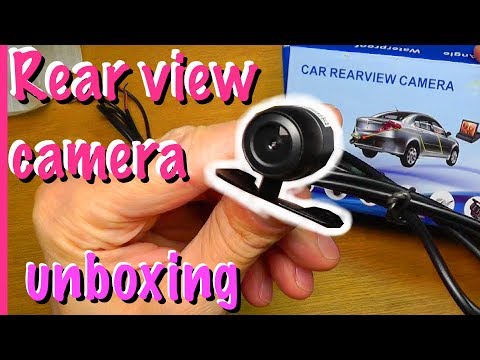 Aftermarket vehicle rear view camera - unboxing