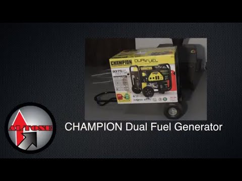 Champion 7500-Watt Dual Fuel Portable Generator Unboxing