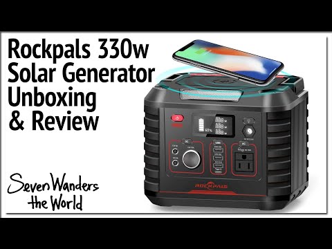 Rockpals 330w Solar Generator Unboxing and Review E574