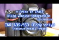 Nikon Digital SLR D600 Camera (body) Unboxing