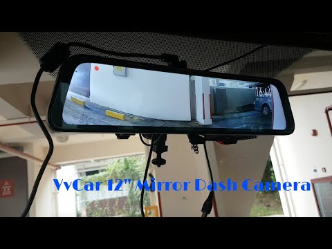 VVCAR 12" Mirror Dash camera with Reverse Camera | REVIEW & UNBOXING