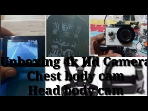 #unboxing 4k Hd Camera ,Cheast body cam,Head body Cam