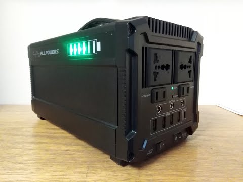 Unboxing ALLPOWERS Portable Generator Power Station Off Grid Emergency Power Supply Camper Vanlife