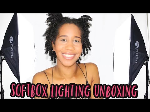 Unbox + Review of my NEW Soft Box Lighting | Best Lighting for Youtube Videos 2020 |Gabrielle Ishell