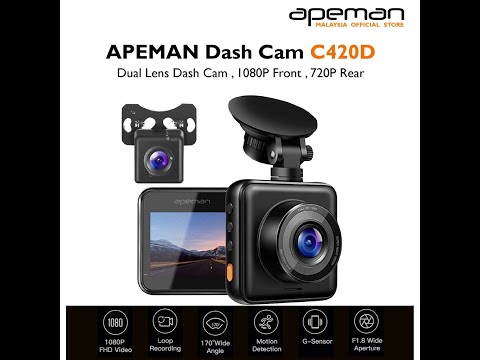 Apeman C420D--Unboxing and Installation