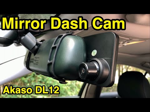Akaso DL12 mirror dual dash cam review. Part 1 - Unboxing and Setup.