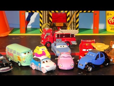 Disney Pixar Cars2 , new Cars Unboxing , and Sheriff's Dash Cam video