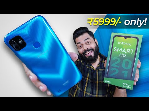 Infinix Smart HD 2021 Unboxing & First Impressions ⚡ Best Smartphone Under 6000?
