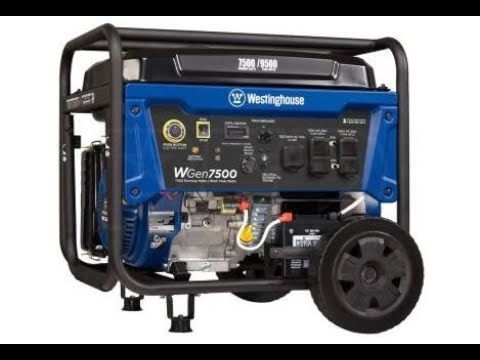 Westinghouse WGen7500 generator unboxing & startup