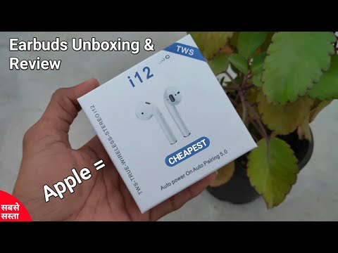i12 TWS True Wireless Stereo Earbuds Unboxing and Review