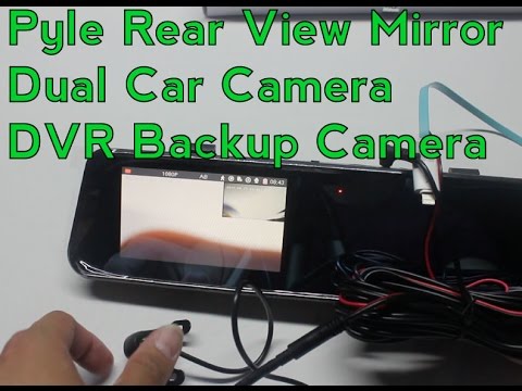 PR: Unboxing/Initial Impression- Pyle Rear View Mirror Dual Car Camera DVR Backup System