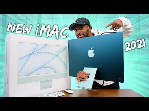 New Apple iMac 2021 Unboxing & First Look! (Green)