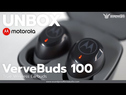 UNBOX MOTOROLA VerveBuds 100 True Wireless Earbuds By Soundproofbros