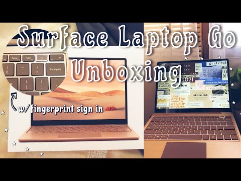 Microsoft Surface Laptop Go Unboxing! (2021) + detailed set up