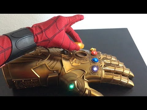 Spiderman Far From Home Unboxing Realife THANOS INFINITY GAUNTLET