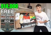 Unboxing A FREE $14,000 Sneaker Mystery Box… (INSANE)