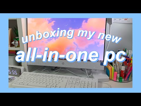unboxing my new all-in-one pc 💎 pc for studying