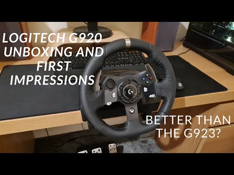 Logitech G920 unboxing and first impressions.