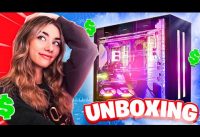 Unboxing & Playing on a $5000 EK Fluid Gaming PC With a Special Surprise Casing!