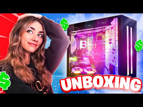 Unboxing & Playing on a 00 EK Fluid Gaming PC With a Special Surprise Casing!