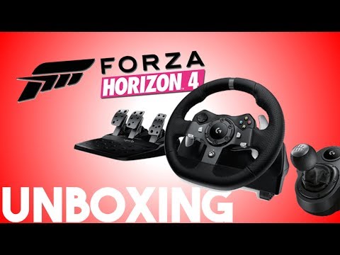 LOGITECH G920 UNBOXING AND REVIEW! (FORZA HORIZON 4 GAMEPLAY)