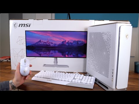 MSI Prestige Desktop and 5K Monitor Unboxing!