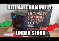 GAMING PC from CyberPowerPC FOR UNDER $1000 Unboxing and Setup!