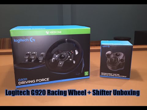 Logitech G920 Wheel + Shifter Unboxing