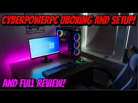 GAMING PC From CyberPowerPC Unboxing & Setup!