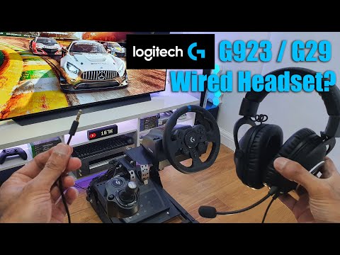 Logitech G923 / G29 for PlayStation | How to Connect a Wired Gaming Headset