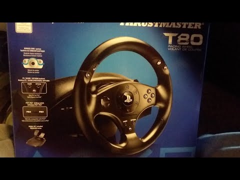 Thrustmaster T80 Racing Wheel Unboxing And Setup