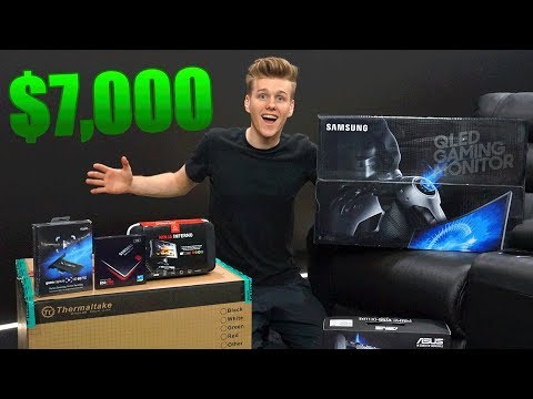 THE 00 PC UNBOXING + NEW OFFICE SETUP TOUR!