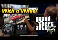 GTA V 5 – With A Wheel – Logitech G29 – Grand Theft Auto 5 – (PS5 PS4 or Xbox One) Wheel & Pedals