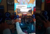 Gaming setup steering wheel with Lamborghini race